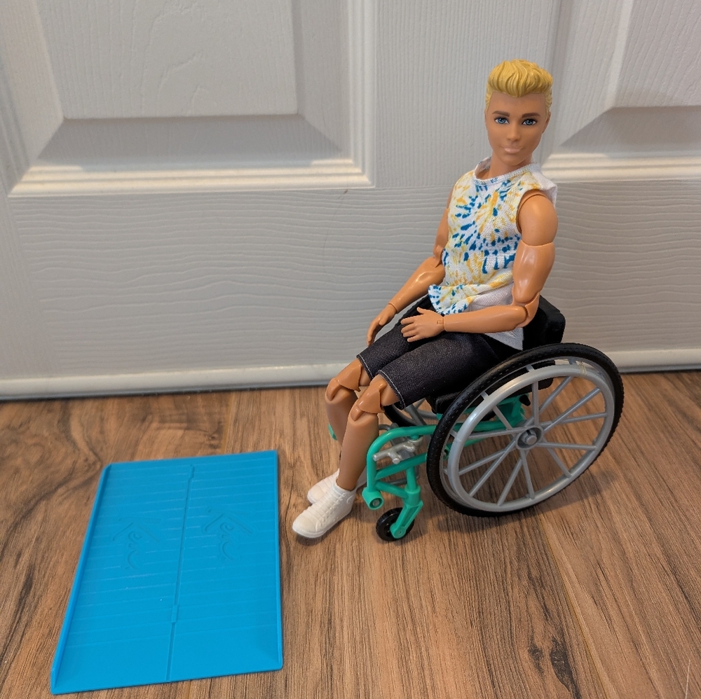 Barbie: Ken Fashionista Doll with Wheelchair and Ramp